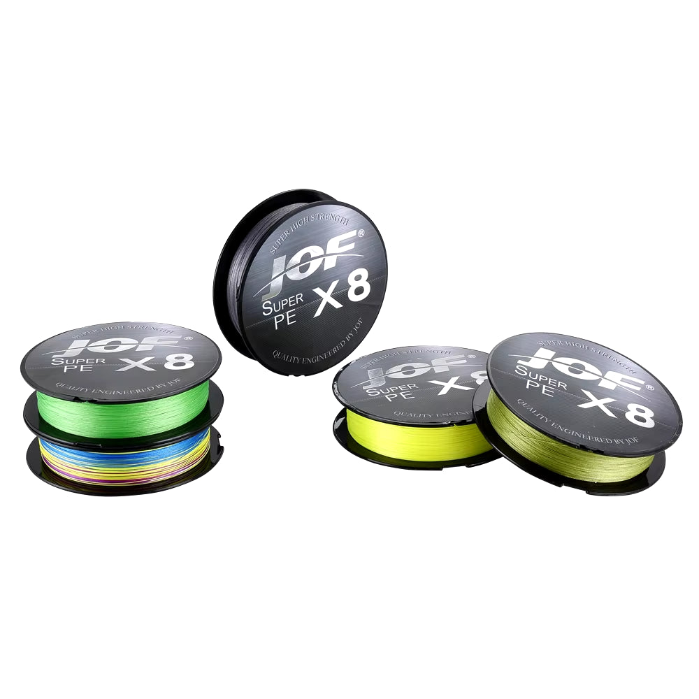 8-Strand Braided Fishing Line for Outdoor Use - 150M to 500M, Suitable for Sea, Ice, River, and Rock Fishing - 20-100LB Strength