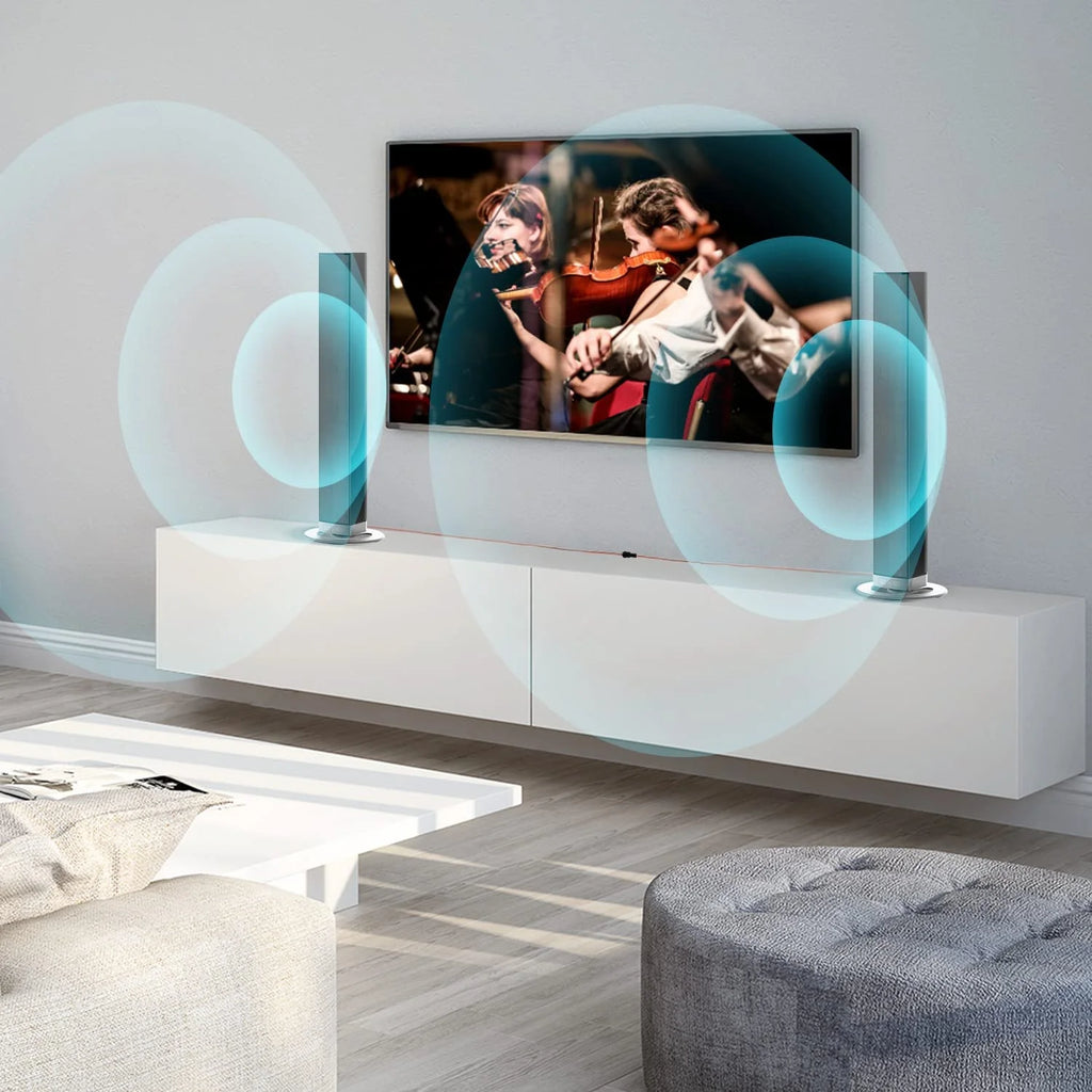 Transform Your Home Audio Experience with Our 50W Bluetooth Sound Bar – Versatile 2.0 Stereo System with Remote Control and Multiple Connectivity Options