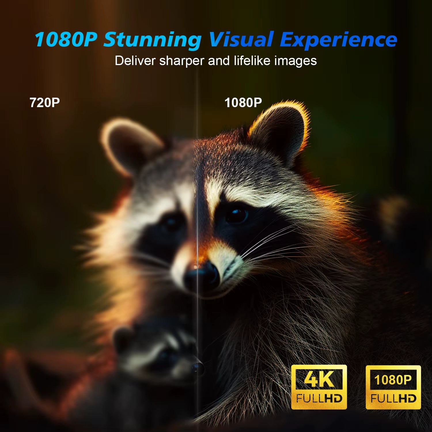 Elevate Your Home Cinema Experience with the Android 11 4K Smart Projector - Stunning 580 ANSI Lumens Brightness and Voice Control