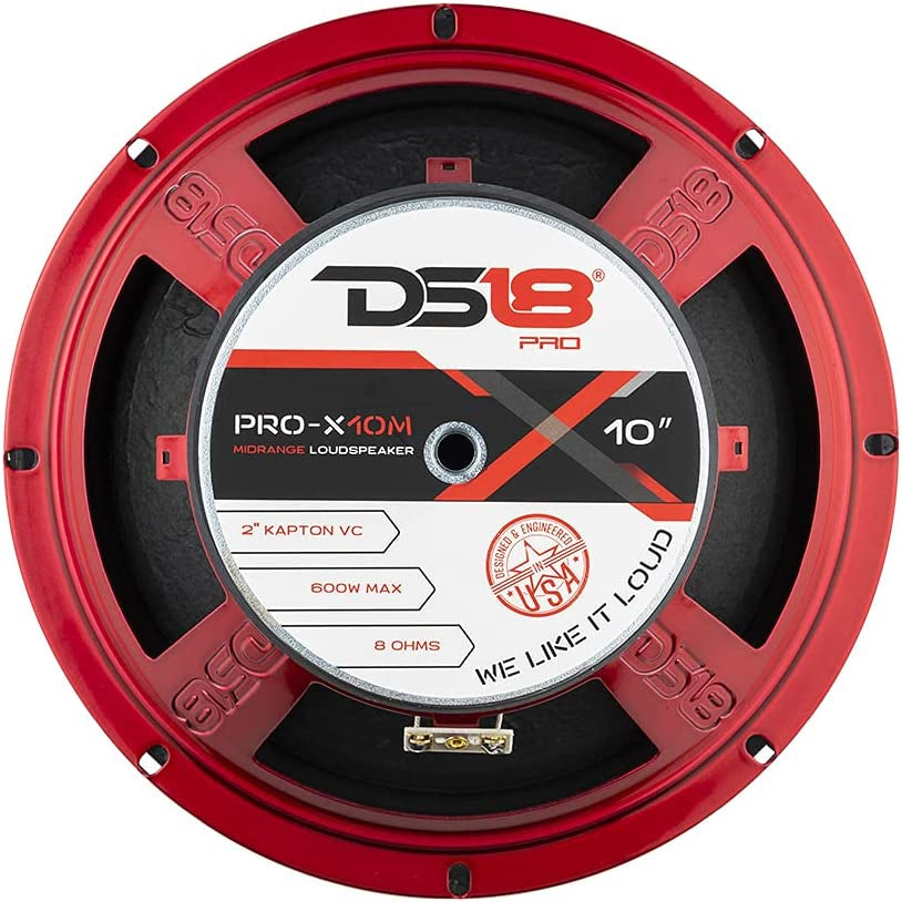 Experience Unmatched Sound Quality with the PRO-X10M 10" Midrange Loudspeaker - 600W Max Power, Perfect for Your Car or Truck Audio System