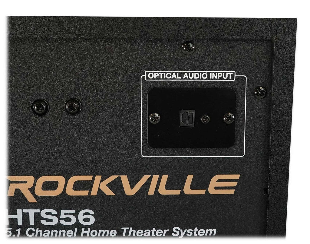 Rockville HTS56 1000W 5.1 Channel Home Theater System with Bluetooth and USB - Unleash the Power of Surround Sound!