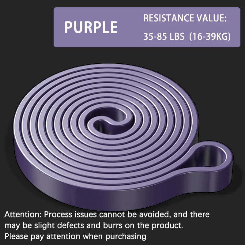 Resistance Band Set Pull Up Assistance Bands Stretch Band Resistance Heavy Workout Exercise for Physical Therapy Home Workouts - Color: Purple 85BL