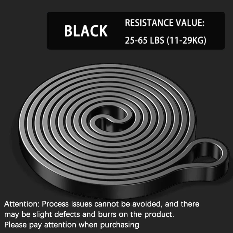 Resistance Band Set Pull Up Assistance Bands Stretch Band Resistance Heavy Workout Exercise for Physical Therapy Home Workouts - Color: Black 65BL