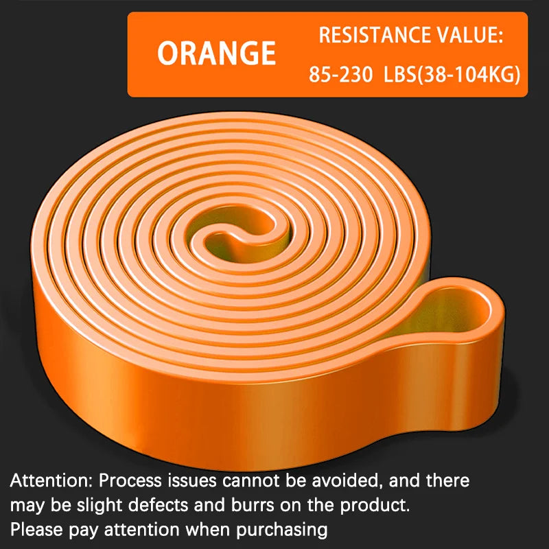 Resistance Band Set Pull Up Assistance Bands Stretch Band Resistance Heavy Workout Exercise for Physical Therapy Home Workouts - Color: Orange 230BL