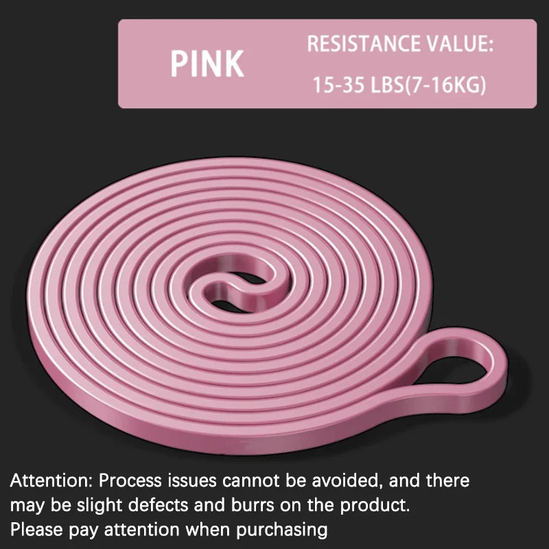 Resistance Band Set Pull Up Assistance Bands Stretch Band Resistance Heavy Workout Exercise for Physical Therapy Home Workouts - Color: Pink 35BL