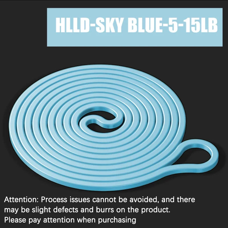 Resistance Band Set Pull Up Assistance Bands Stretch Band Resistance Heavy Workout Exercise for Physical Therapy Home Workouts - Color: Sky blue 15BL