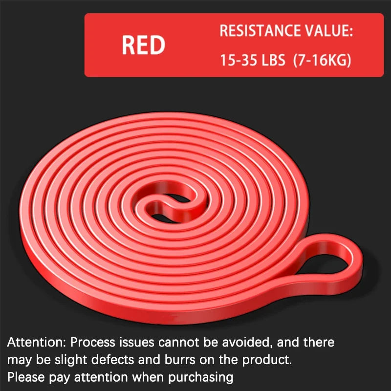Resistance Band Set Pull Up Assistance Bands Stretch Band Resistance Heavy Workout Exercise for Physical Therapy Home Workouts - Color: Red 35BL