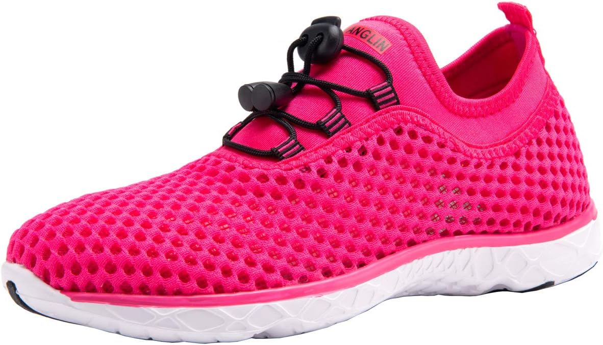 Women's Quick Drying Aqua Water Shoes,3-Second Drainage & All-Terrain for Swimming,Hiking,Yoga