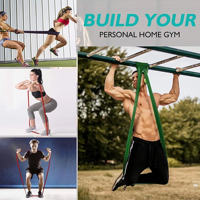 Ultimate Professional Resistance Band Set for Pull-Up Assistance and Stretching - Perfect for Intense Workouts, Rehabilitation, and Home Fitness!