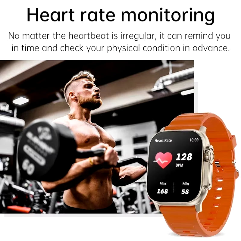 X10 Ultra Smartwatch - Bluetooth Connectivity, Heart Rate Monitor & Activity Tracker for iOS and Android Users