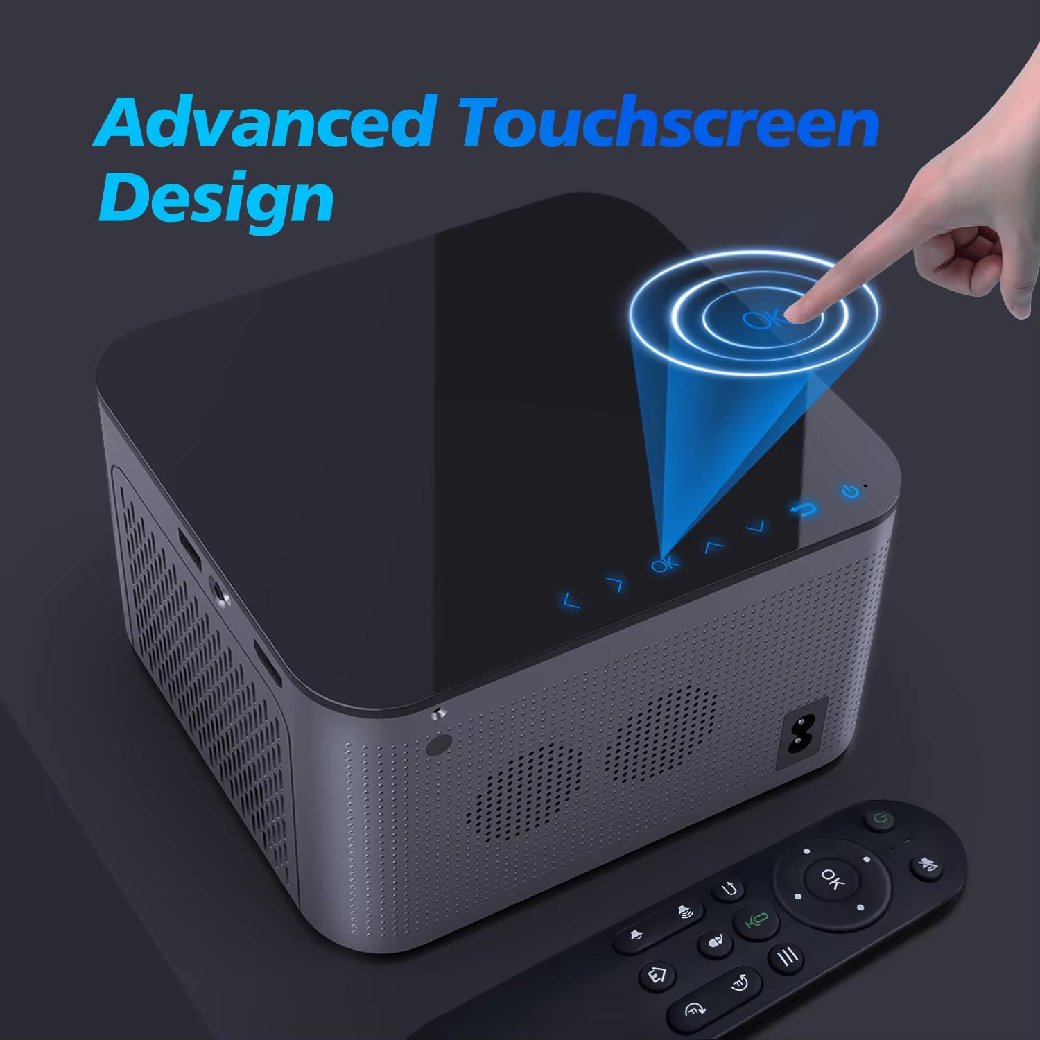 Elevate Your Home Cinema Experience with the Android 11 4K Smart Projector - Stunning 580 ANSI Lumens Brightness and Voice Control