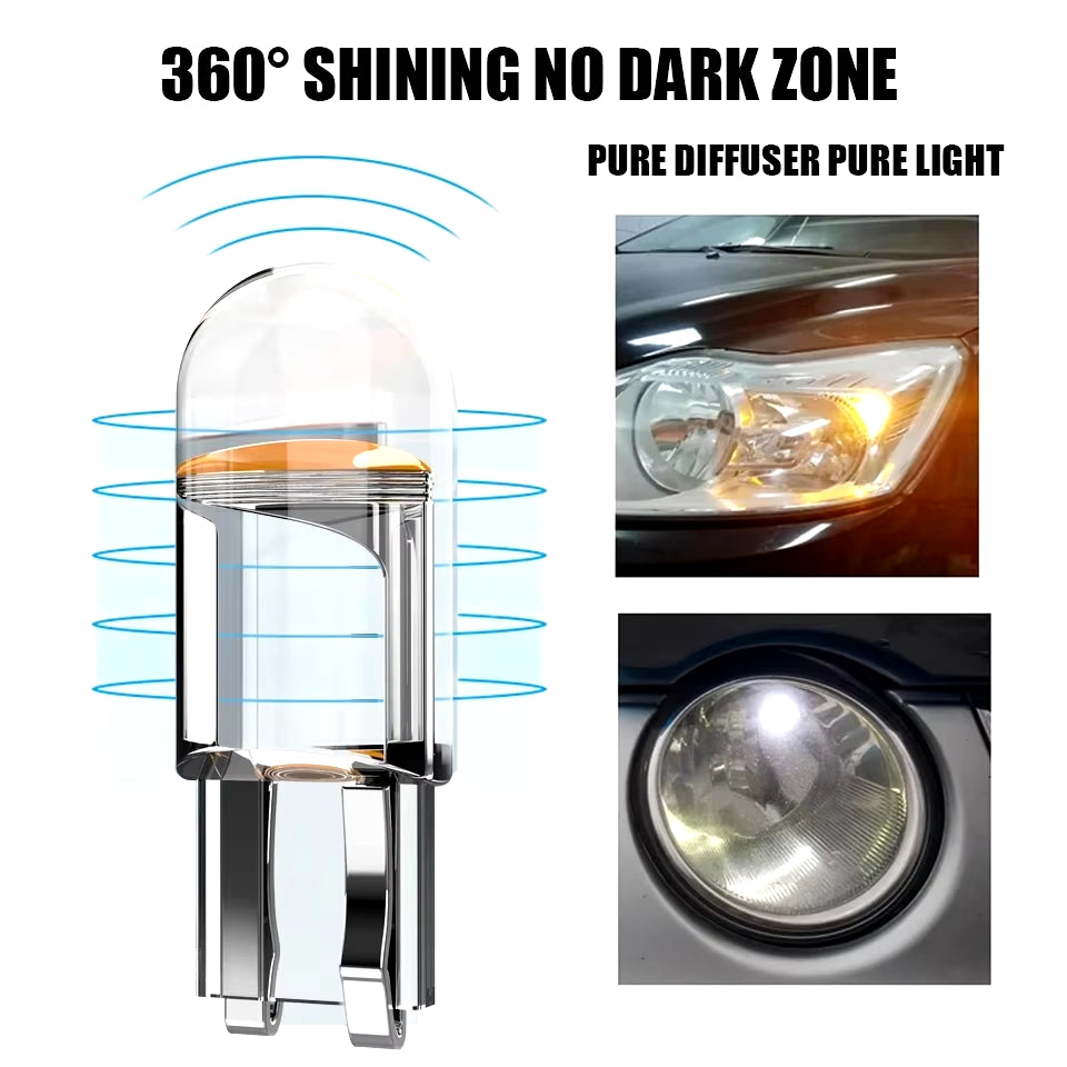 Upgrade Your Vehicle's Lighting with Our Versatile Car LED T10 W5W Canbus Bulbs - Bright 6000K Reading Dome, Marker, and License Plate Lights in White, Blue, or Red