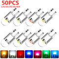 Upgrade Your Vehicle's Lighting with Our Versatile Car LED T10 W5W Canbus Bulbs - Bright 6000K Reading Dome, Marker, and License Plate Lights in White, Blue, or Red