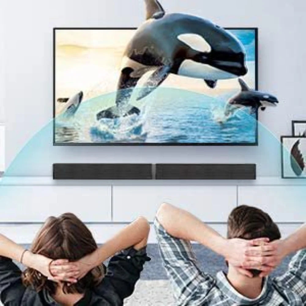 Transform Your Home Audio Experience with Our 50W Bluetooth Sound Bar – Versatile 2.0 Stereo System with Remote Control and Multiple Connectivity Options