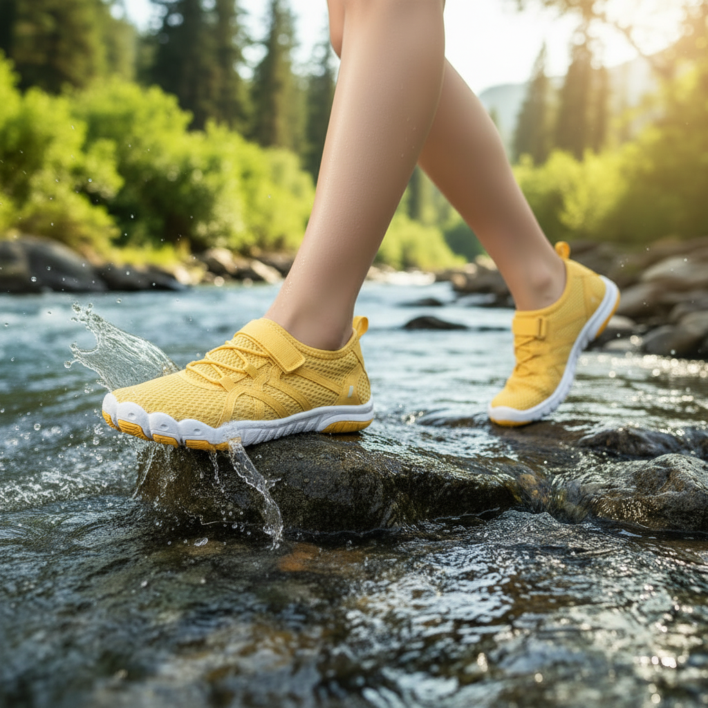 Women's Quick Drying Aqua Water Shoes - Yellow