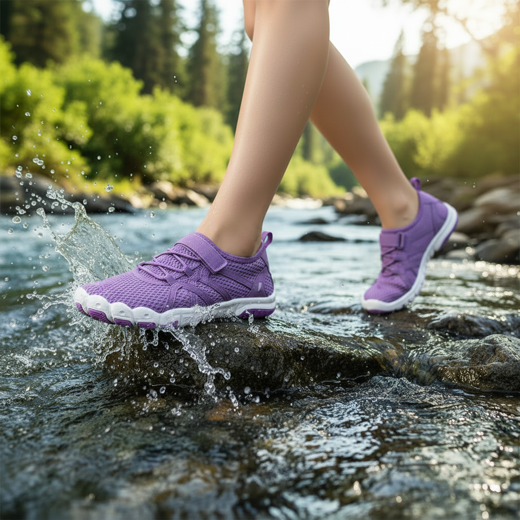 Women's Quick Drying Aqua Water Shoes - Purple