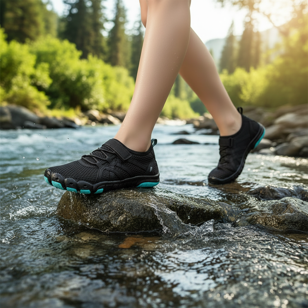 Women's Quick Drying Aqua Water Shoes - Black