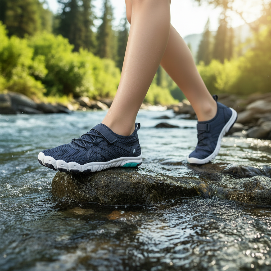Women's Quick Drying Aqua Water Shoes - Navy